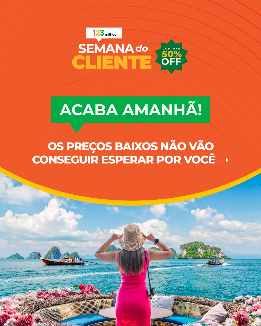 Post de 123 Milhas