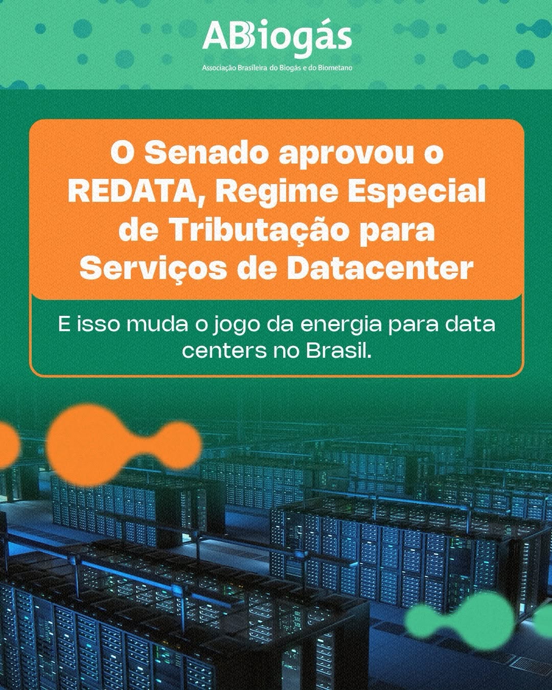 Post de ABiogás - Associação Brasileira do Biogás