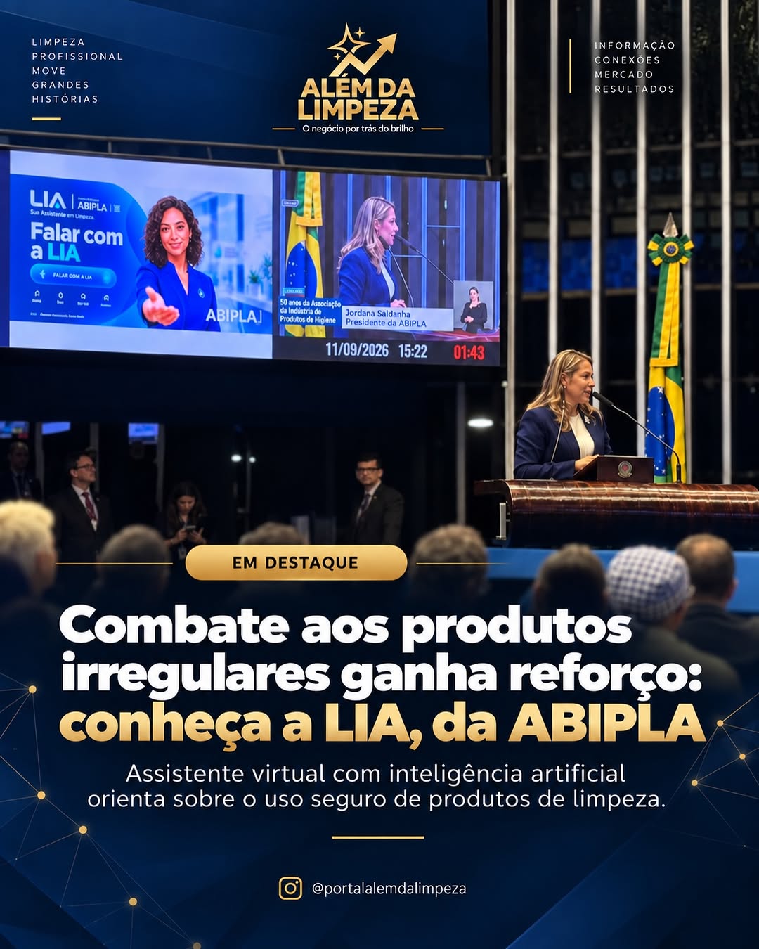 Post de ABIPLA - Associação Brasileira das Indústrias de Produtos de Higiene, Limpeza e Saneantes