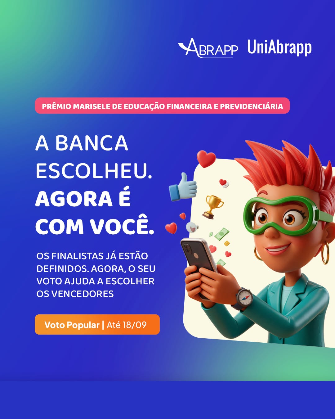 Post de Abrapp - Associação Brasileira das Entidades Fechadas de Previdência Complementar