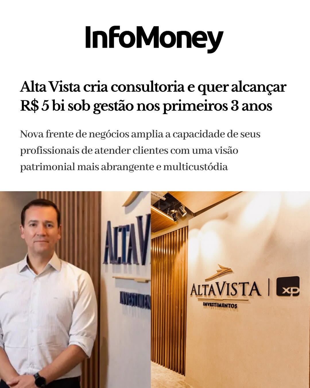Post de Alta Vista Investimentos