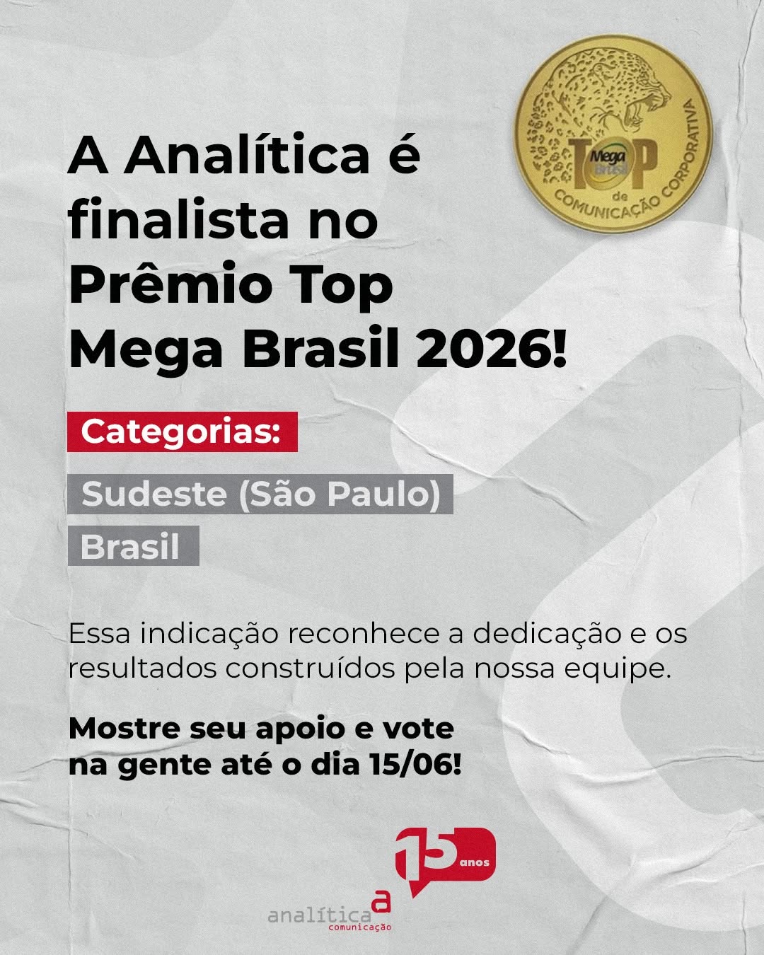 Post de Analítica Comunicação