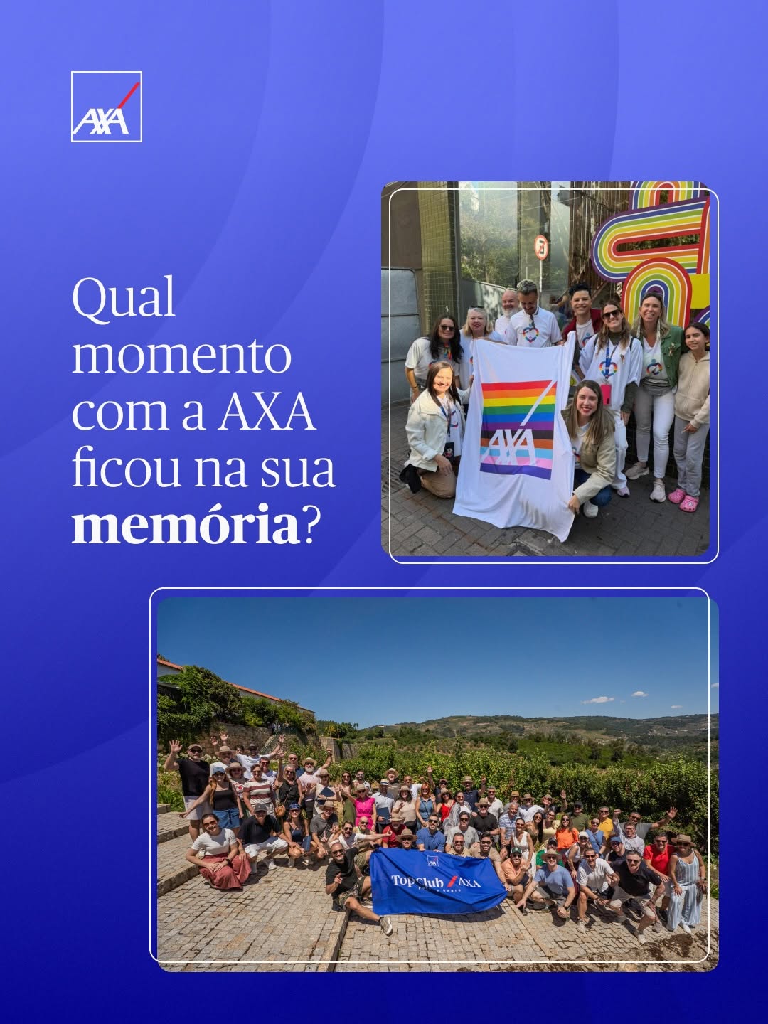 Post de AXA no Brasil