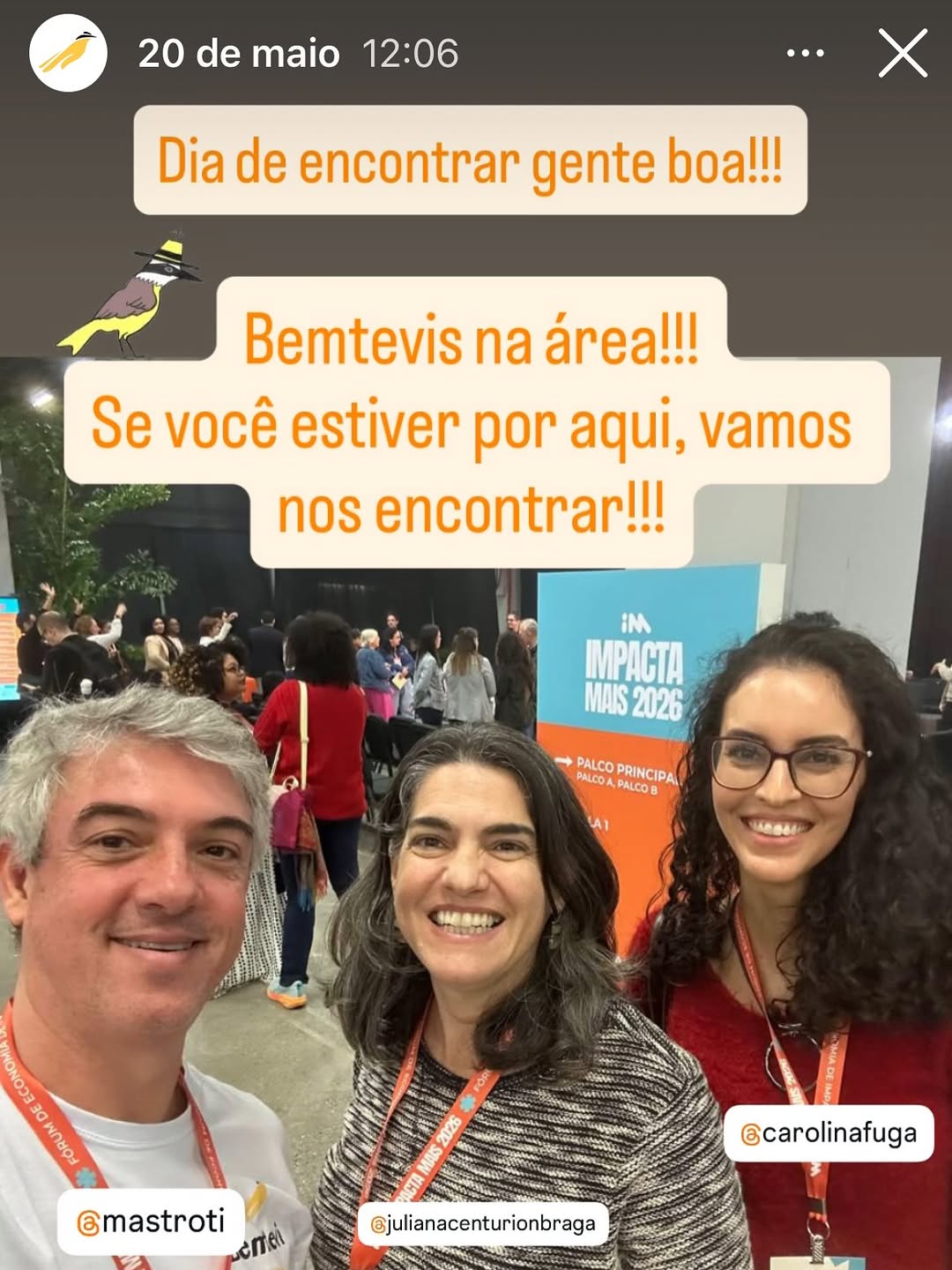 Post de Bemtevi Negócios Sociais