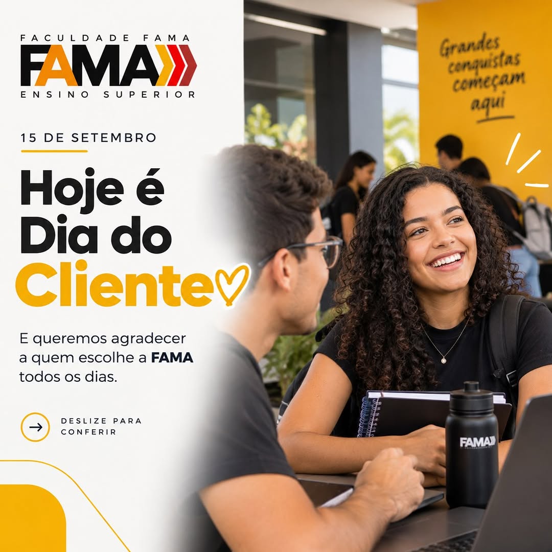 Post de Faculdade Fama