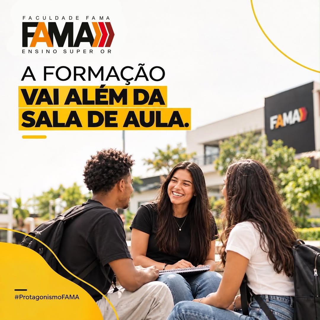 Post de Faculdade Fama