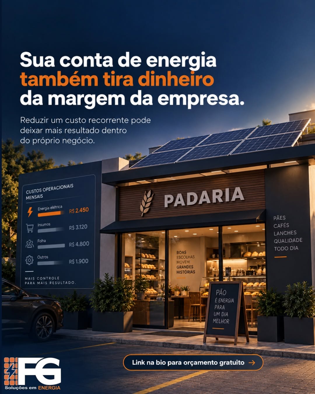 Post de FG Soluções em Energia