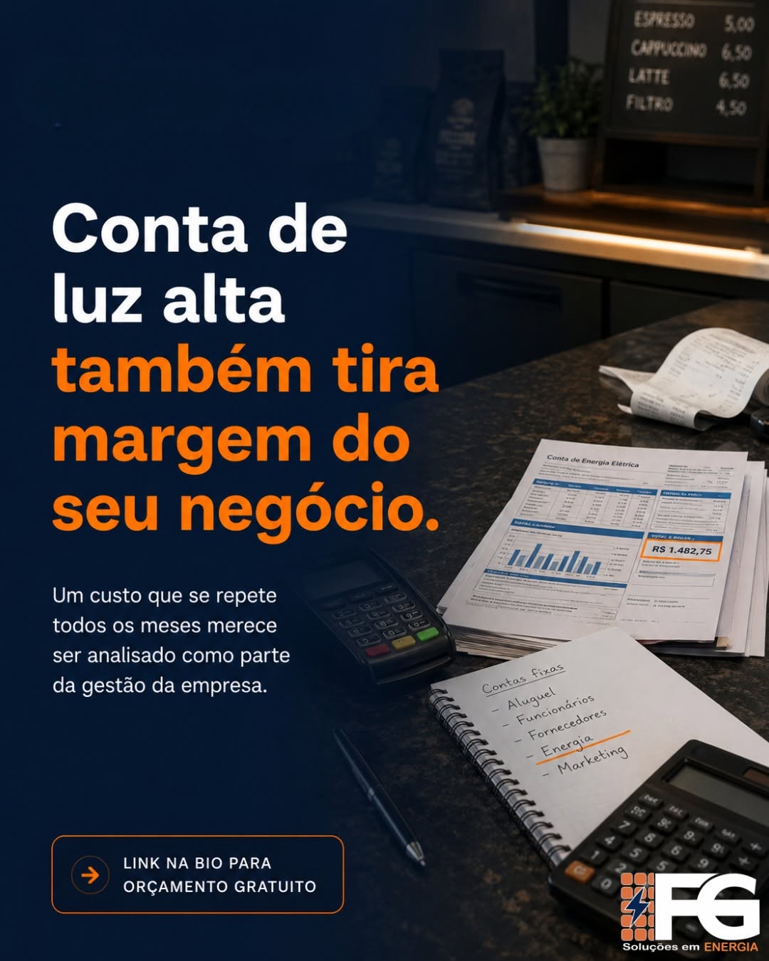 Post de FG Soluções em Energia