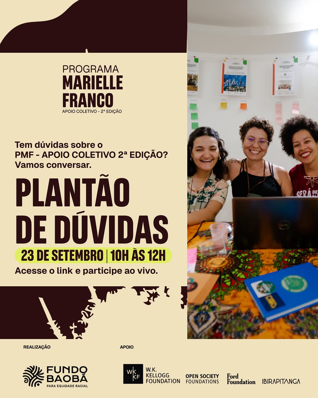 Post de Fundo Baobá para Equidade Racial