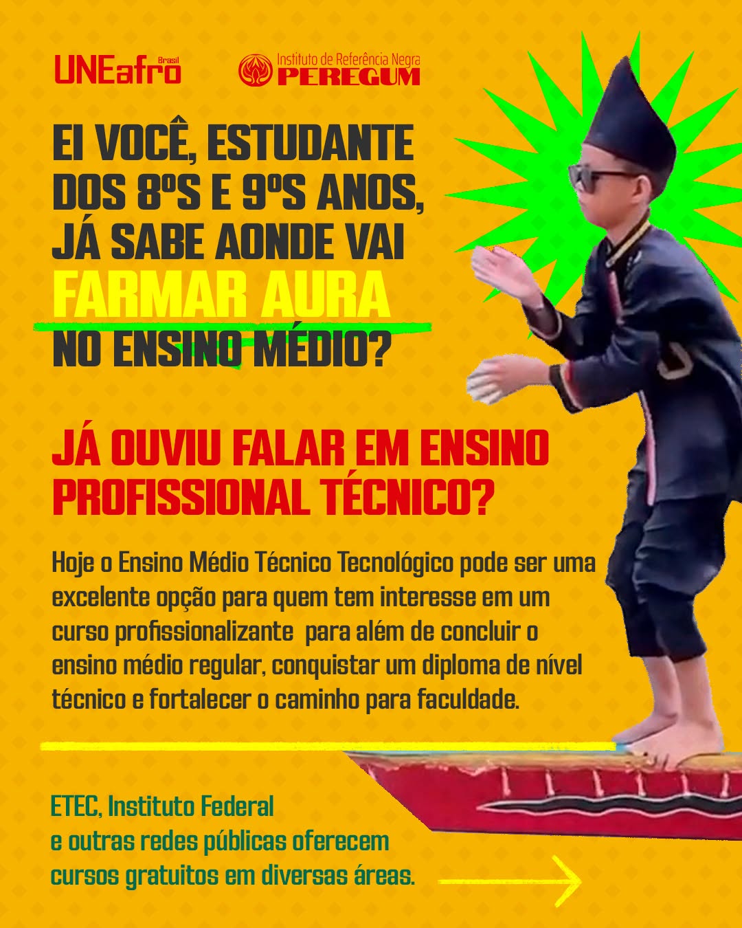 Post de Instituto de Referência Negra Peregum