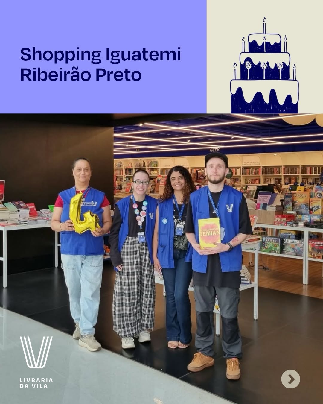 Post de Livraria da vila