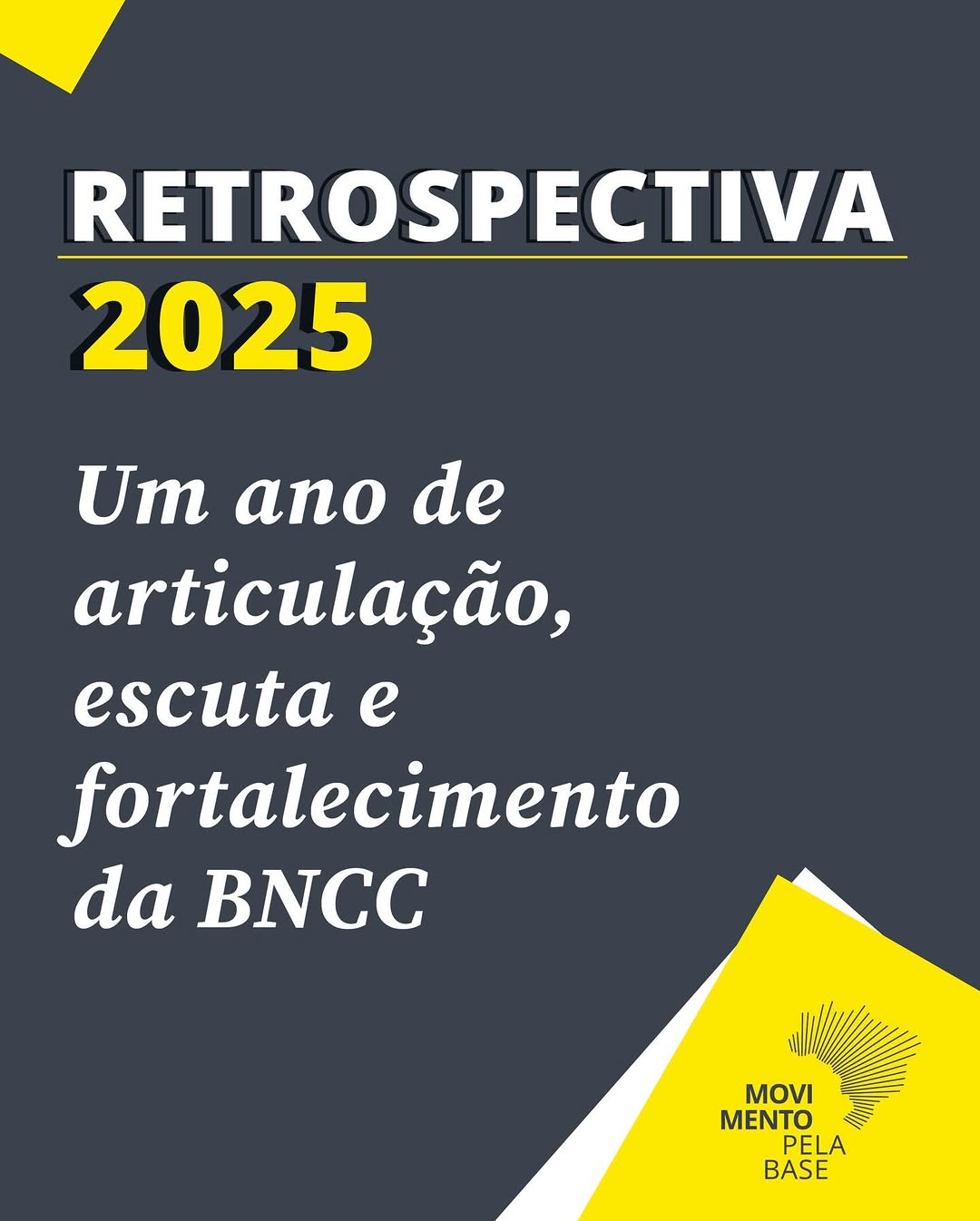 Post de Movimento pela Base