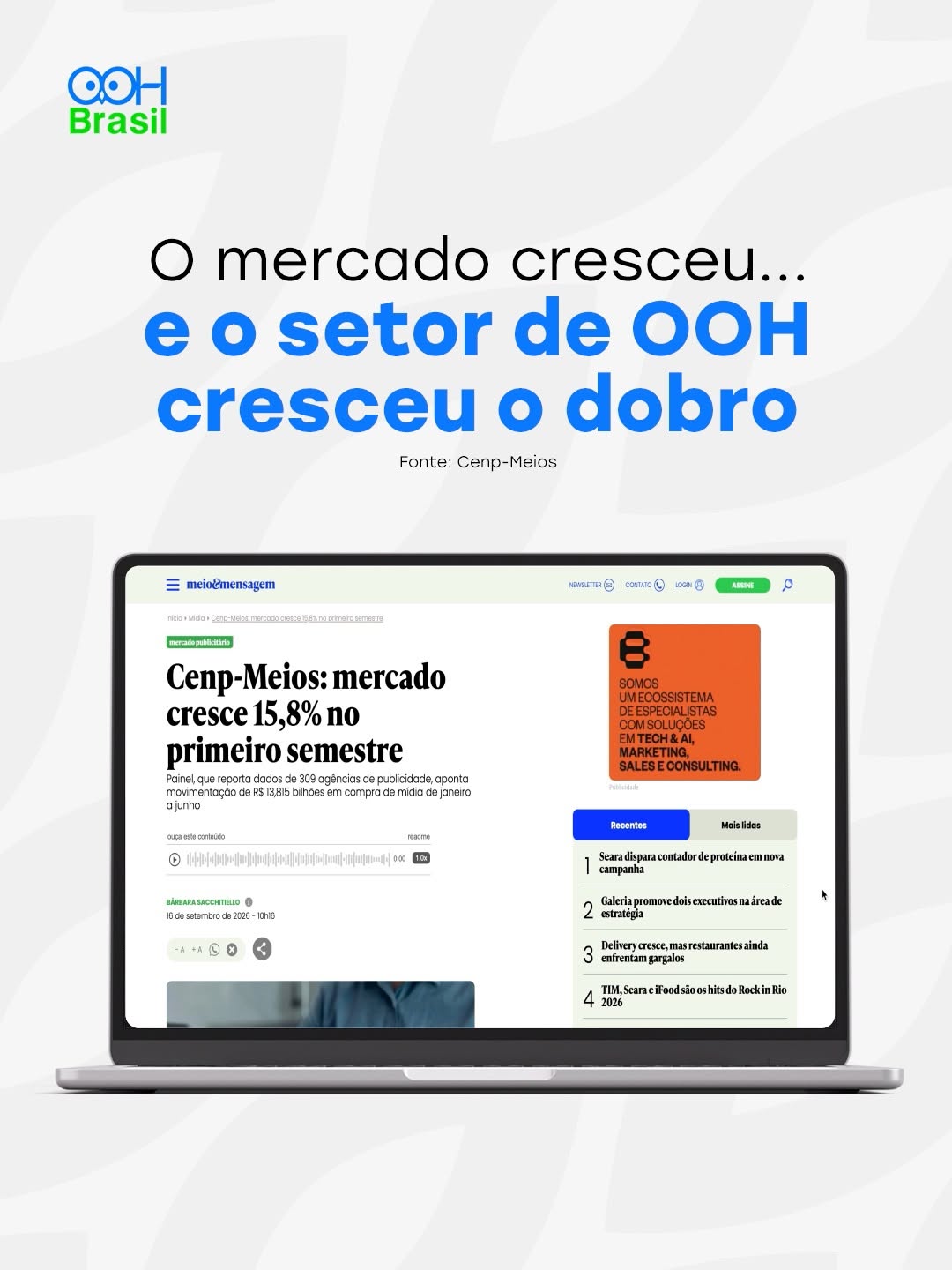 Post de Ooh brasil