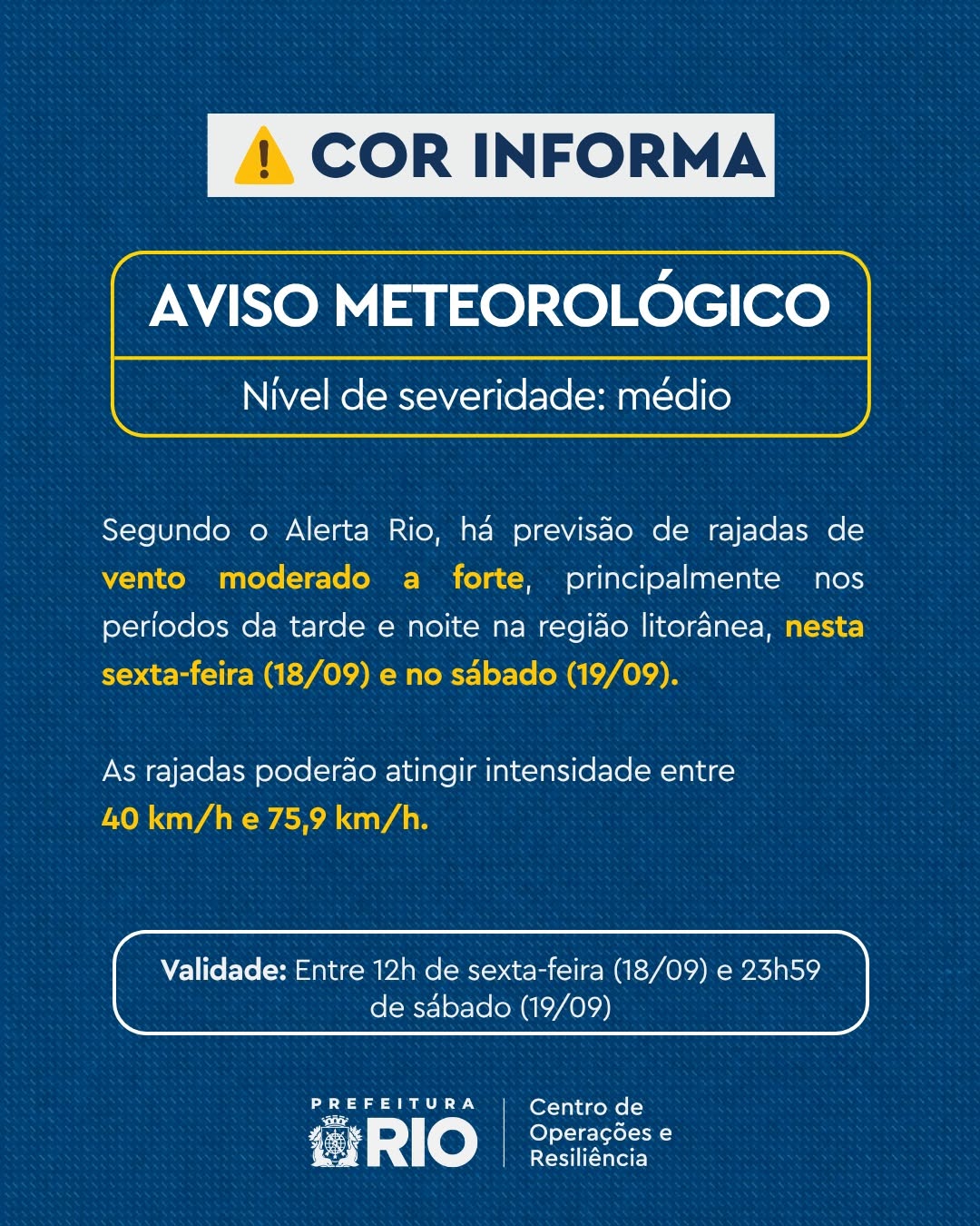 Post de Prefeitura do Rio de Janeiro