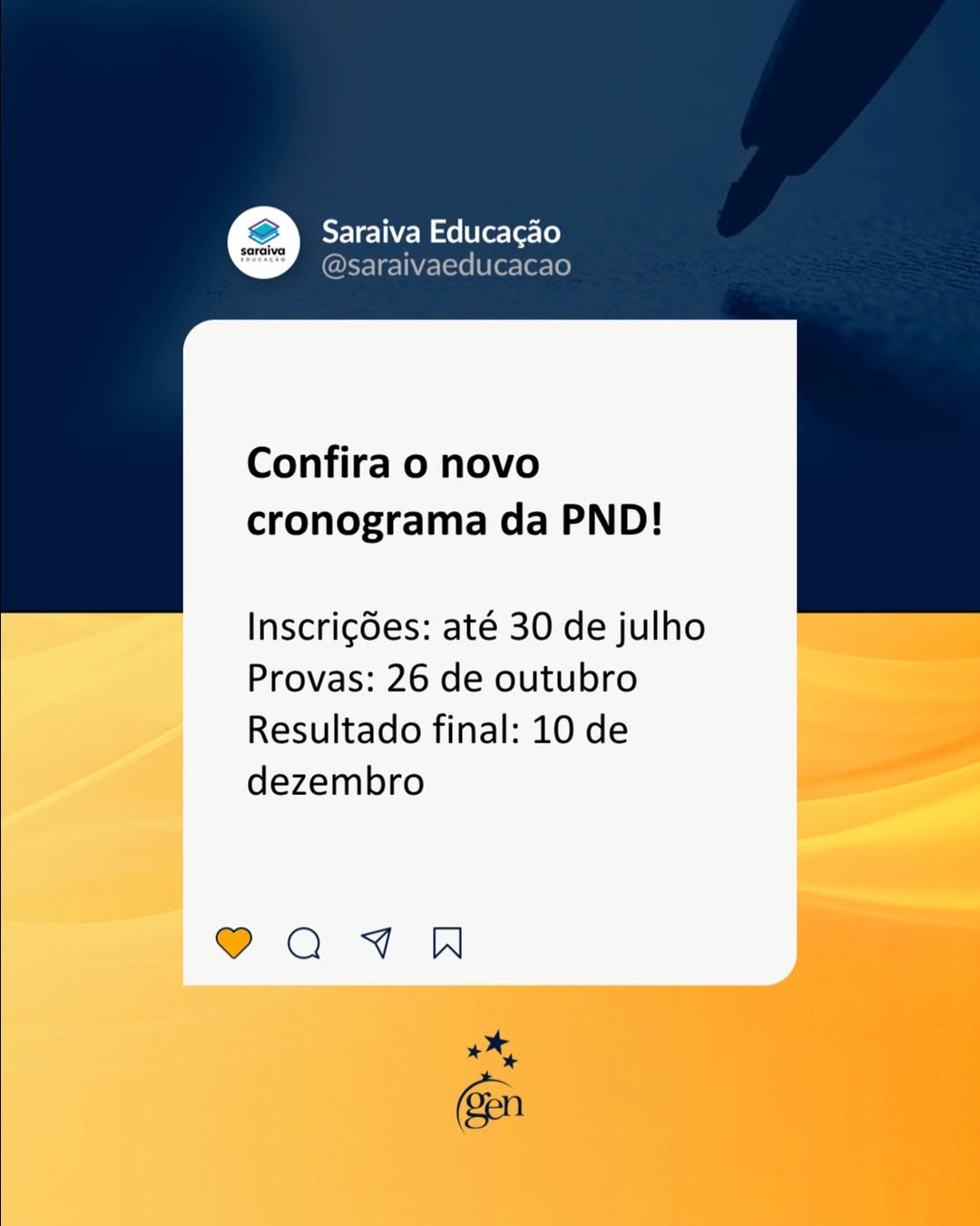 Post de Saraiva Educação
