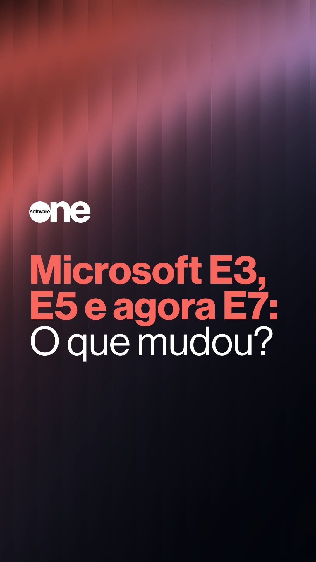 Post de SoftwareONE Brazil