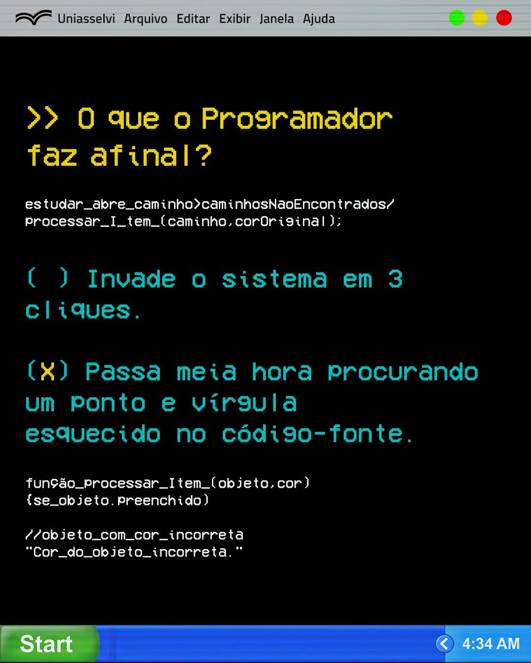 Post de Uniasselvi
