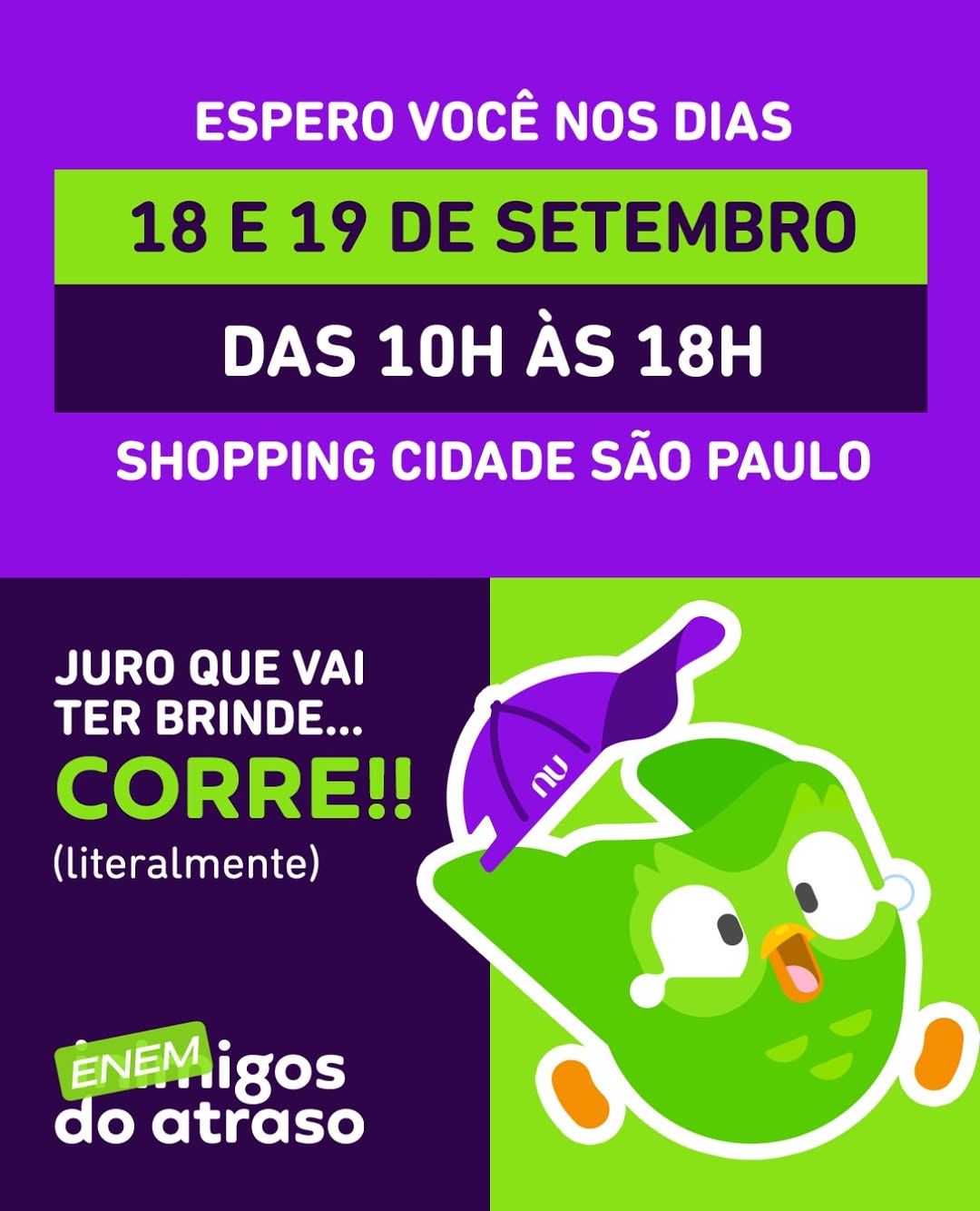 Post de Duolingo Brasil
