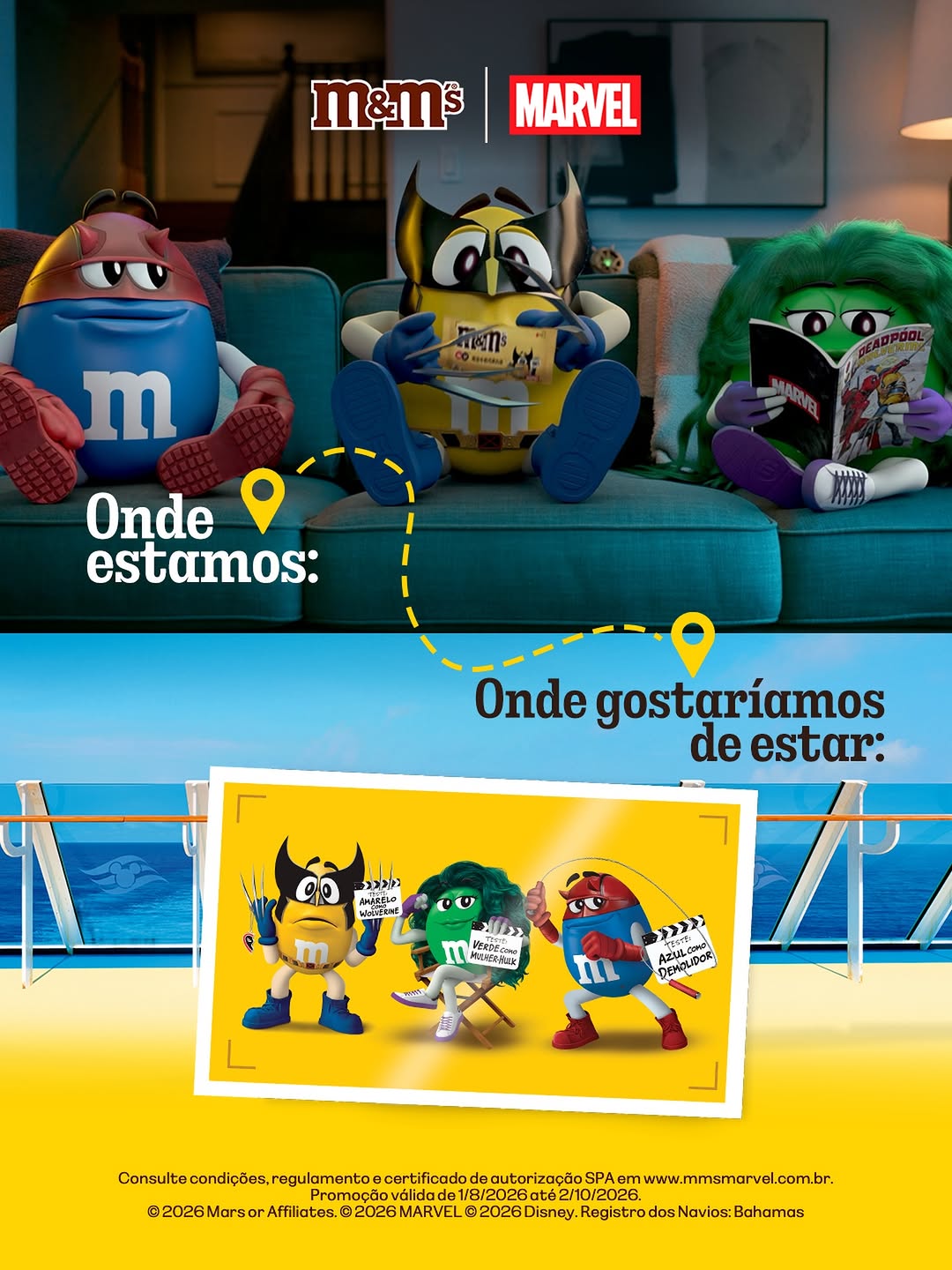 Post de M&M's Brasil