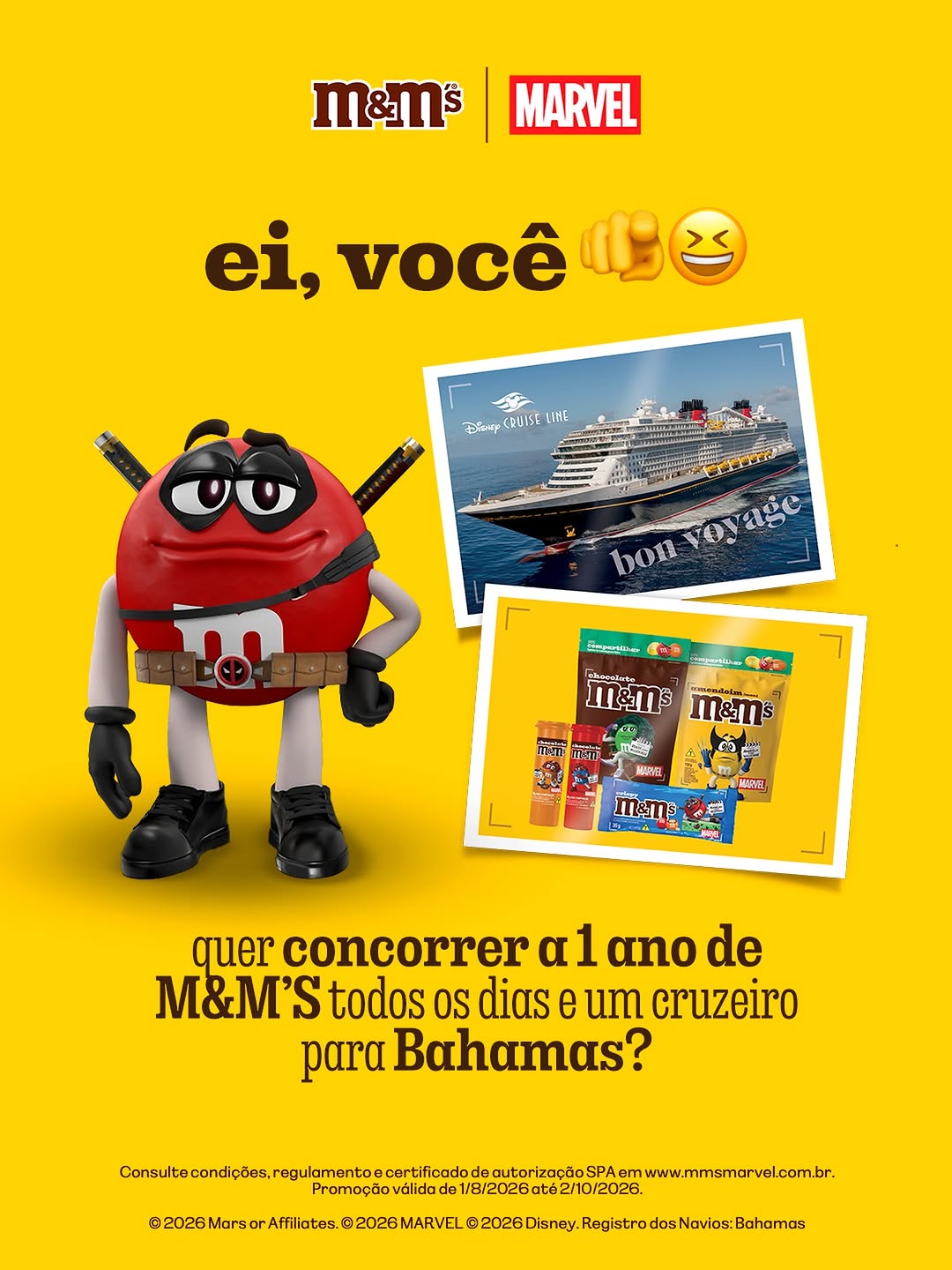 Post de M&M's Brasil