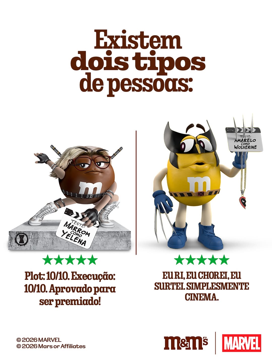Post de M&M's Brasil