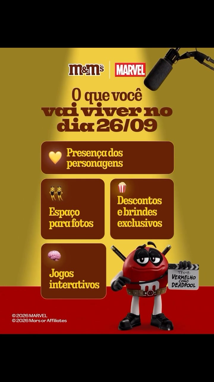 Post de M&M's Brasil