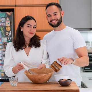 Luiza Guimarães e Lucas Travassos