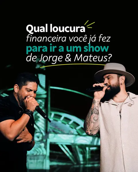 Post de Jorge & Mateus com Sicoob