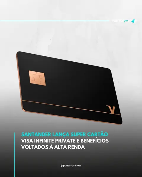Post de Pontos para Voar com Banco santander