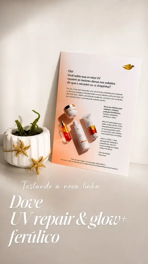 Post de Laura Mol com Dove Brasil