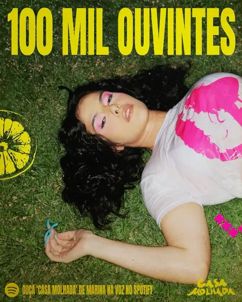 Post de Marina na Voz com Spotify Brasil