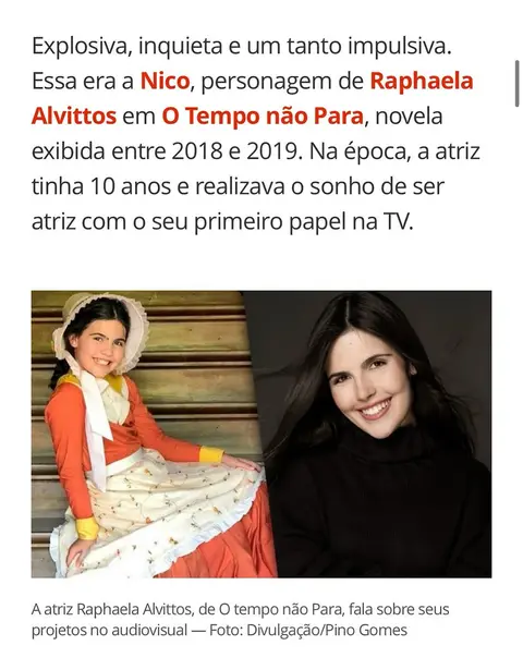 Post de Raphaela Alvitos com Gshow