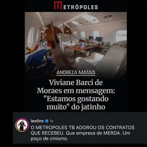 Post de Léo Lins com Metrópoles