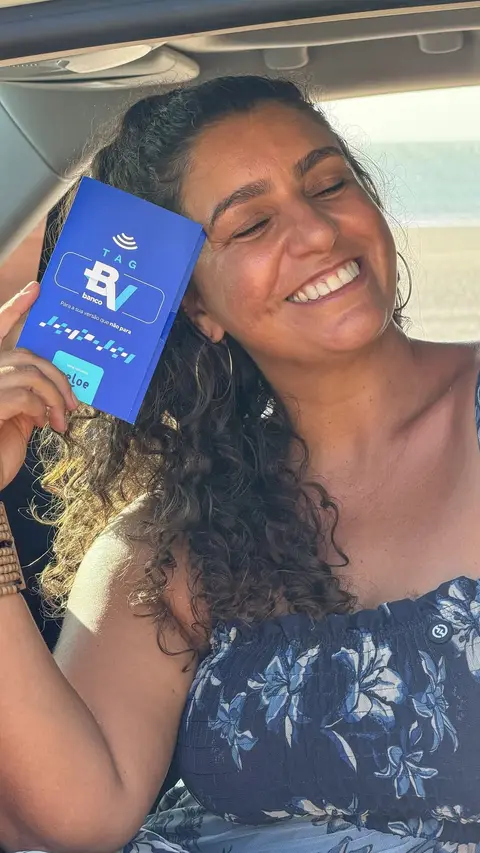 Post de Elaine Gomes com banco BV