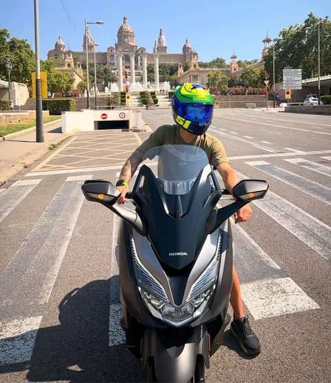 Post de Eric Granado com Honda Motos