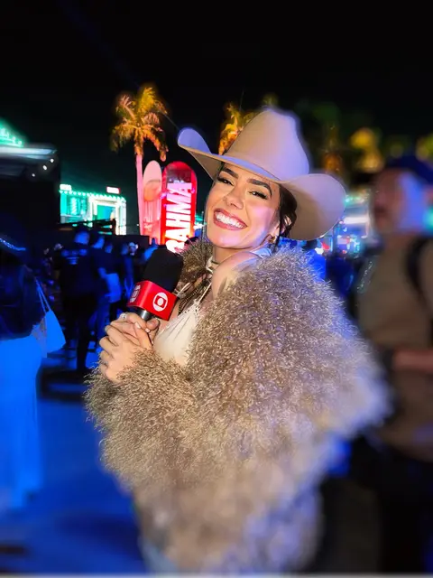Post de Marina Fabris com TV Globo